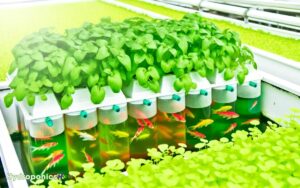 are hydroponic plants grown with fish