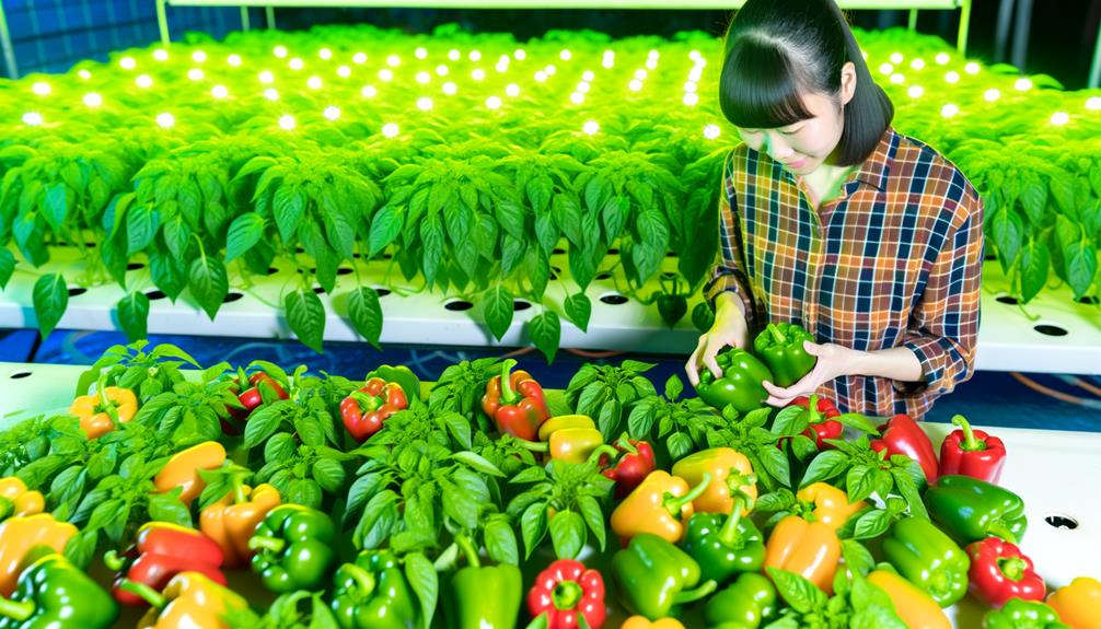 bell peppers harvesting techniques