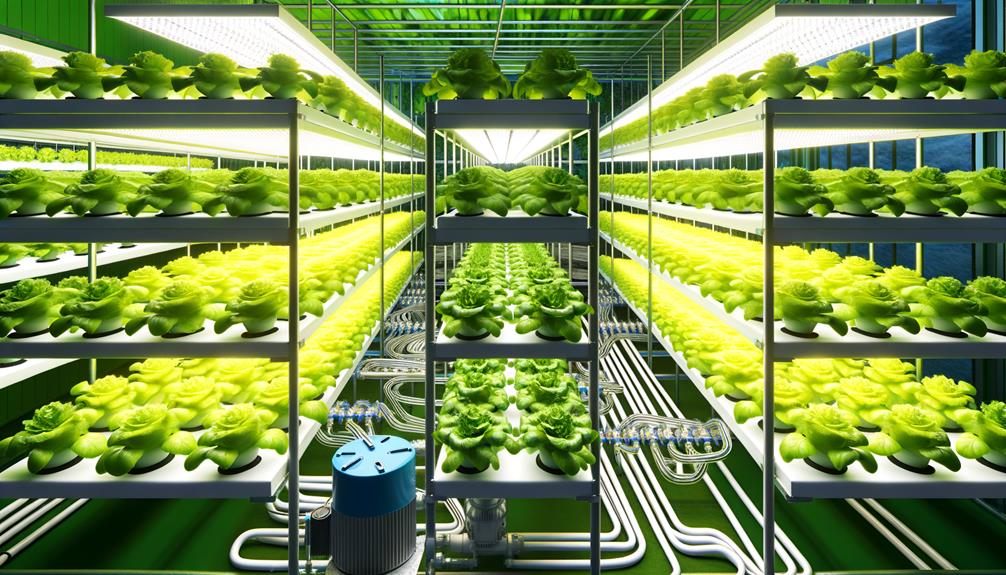 building hydroponic lettuce system