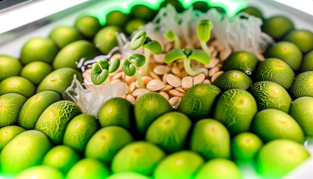 cantaloupe seed germination process