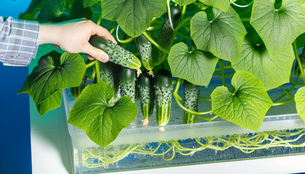 cucumber harvesting hydroponic guide