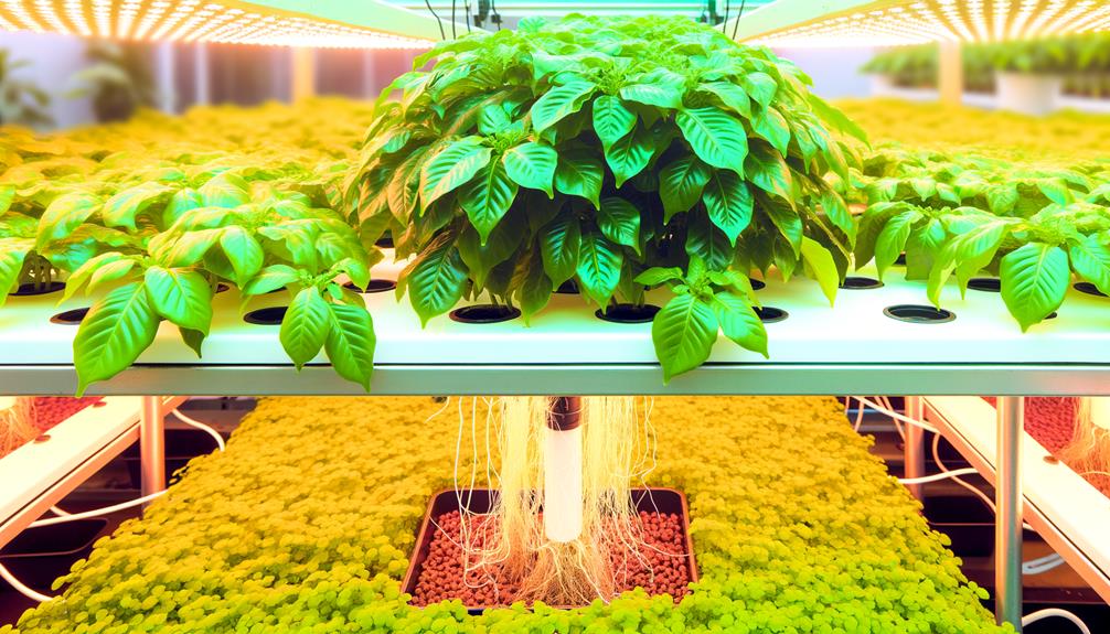 efficient soil less plant growth