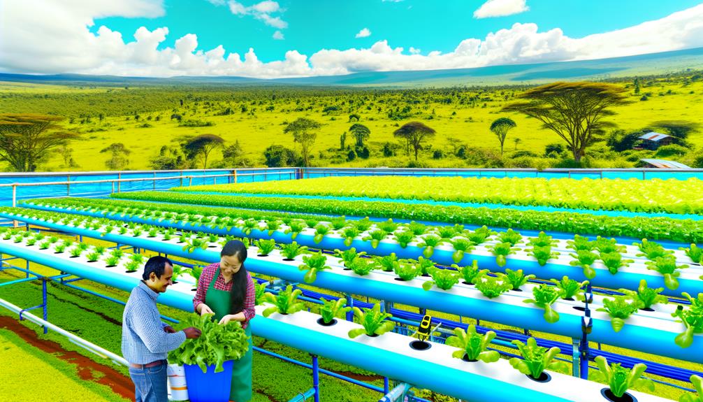 establishing hydroponic farming system