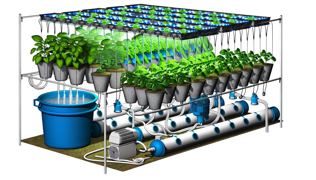 establishing hydroponic garden system