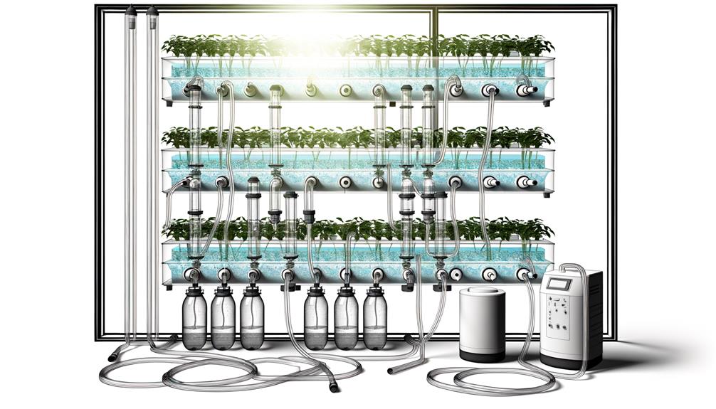 establishing hydroponic growing framework