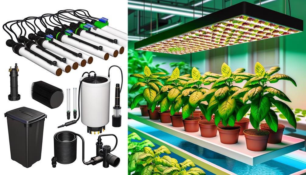 establishing hydroponic growing system