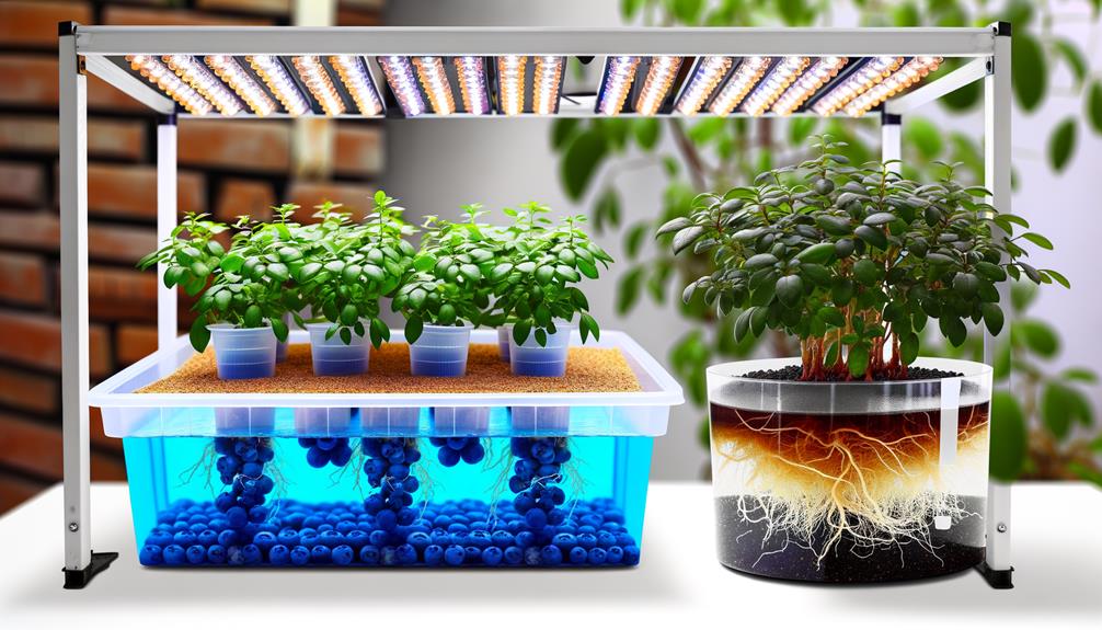 establishing hydroponic growing system