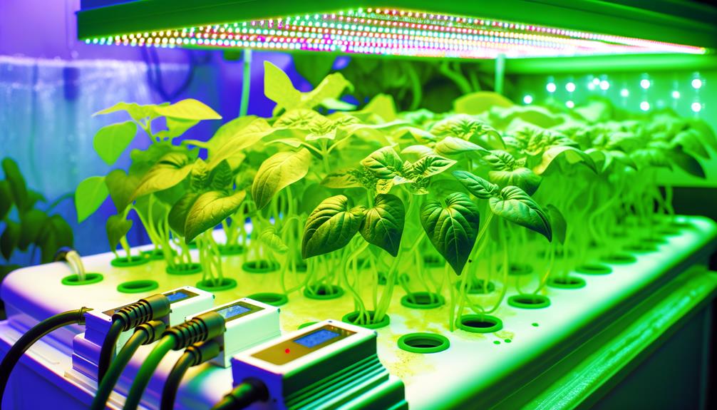 establishing hydroponic growing system