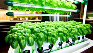 growing hydroponic basil tips