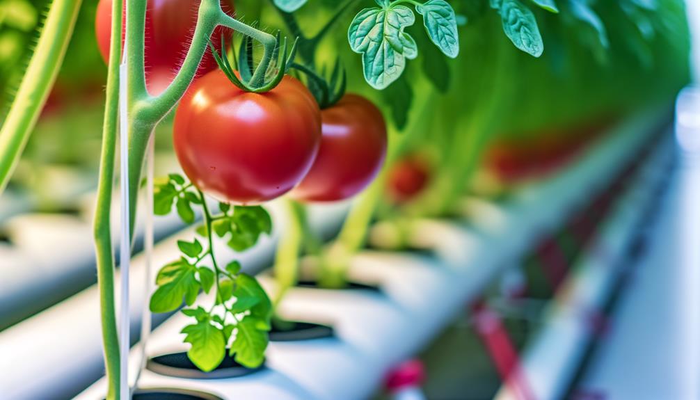 growing hydroponic tomato crops