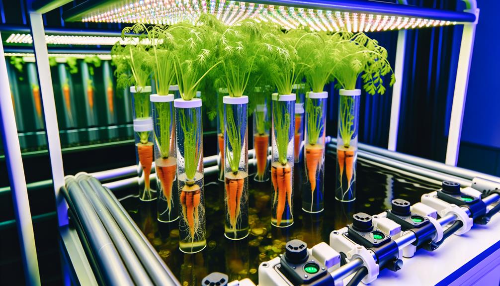 hydroponic carrot cultivation possible