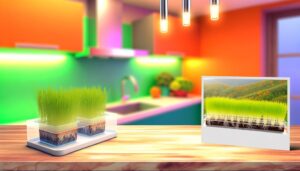 hydroponic cat grass growing