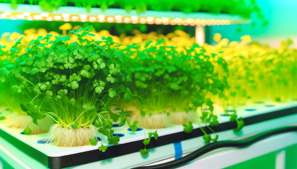 hydroponic cilantro cultivation possible