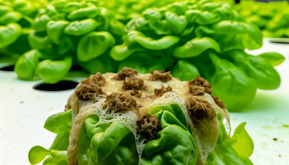 hydroponic lettuce lack hydration