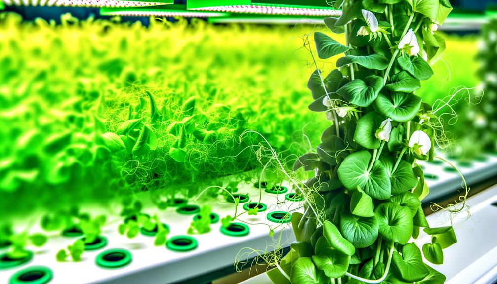 hydroponic pea cultivation possible