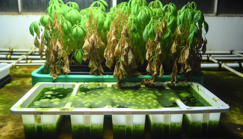 hydroponic plants wilting causes