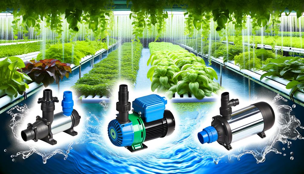 hydroponic pump varieties explained