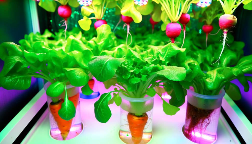 hydroponic root vegetable cultivation