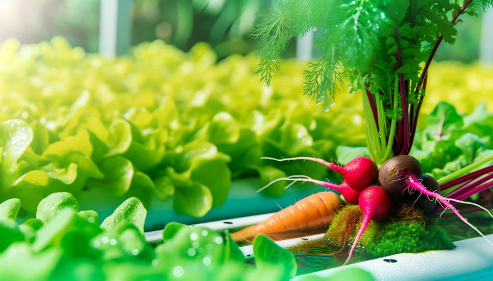 hydroponic root vegetable cultivation