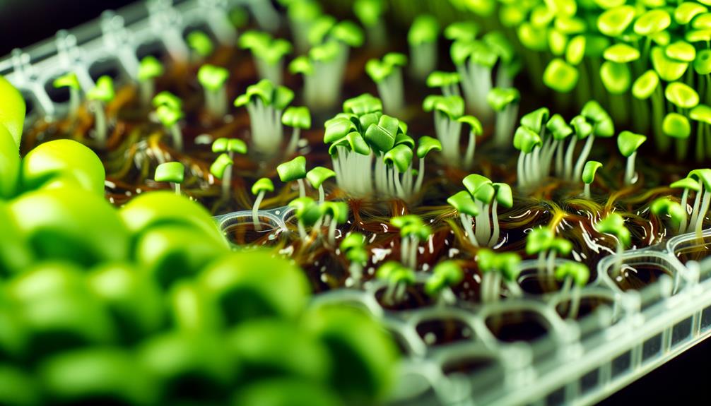 hydroponic seed germination process