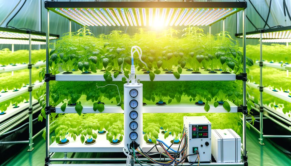 hydroponic system electricity consumption