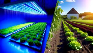 hydroponic versus conventional lettuce