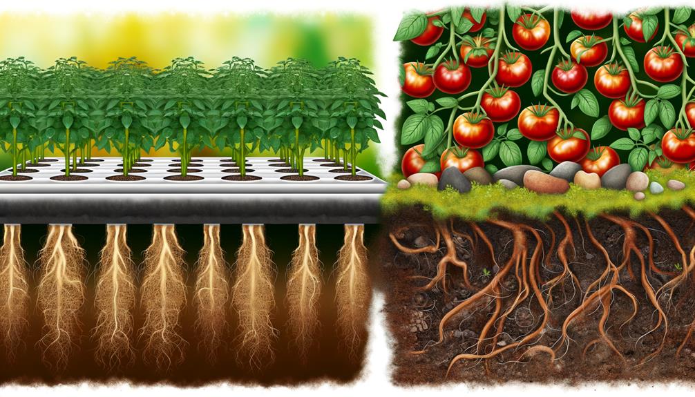 hydroponic vs soil tomatoes