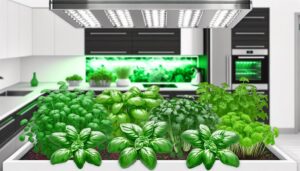 hydroponically grown herbs