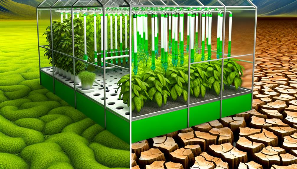 hydroponics conserves water efficiently