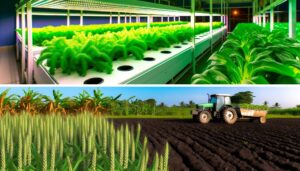 hydroponics vs traditional farming