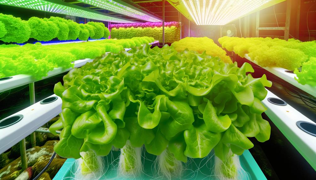 lettuce thrives in hydroponics