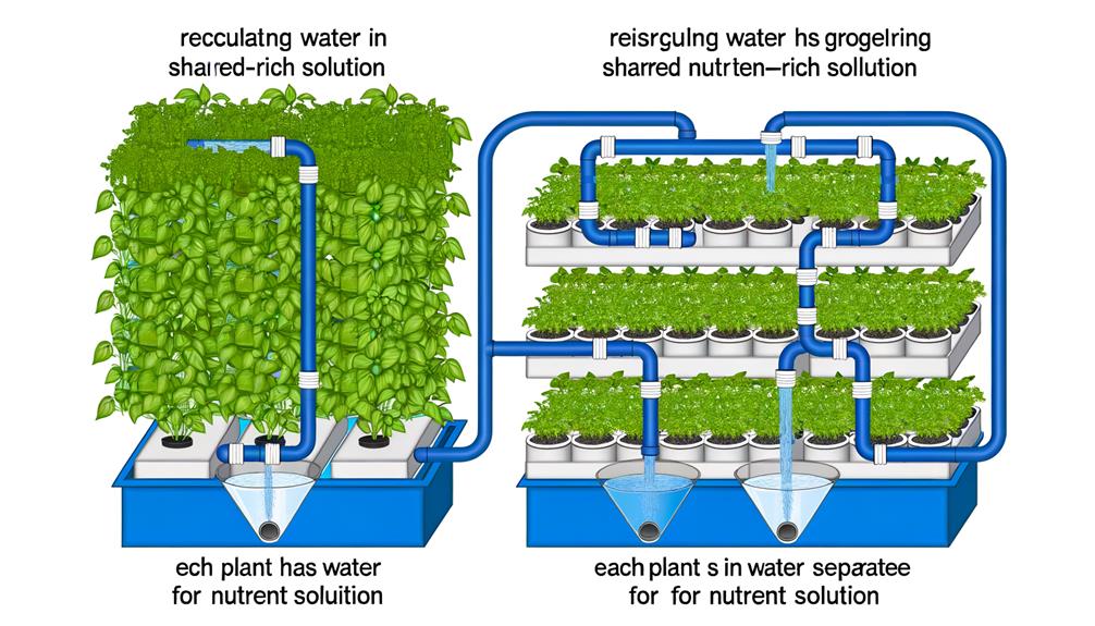 open versus closed hydroponics