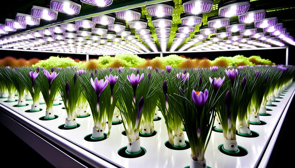 saffron grown hydroponically efficiently