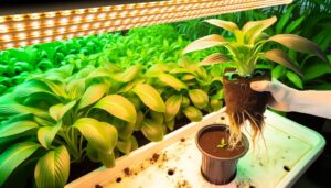 soil to hydroponics transplant