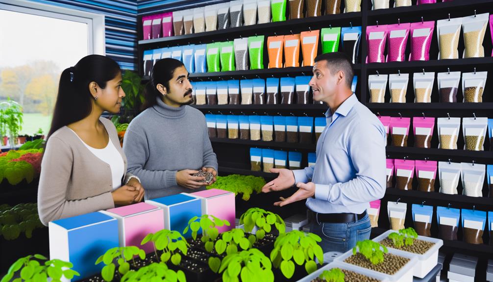 specialized hydroponic retail outlets