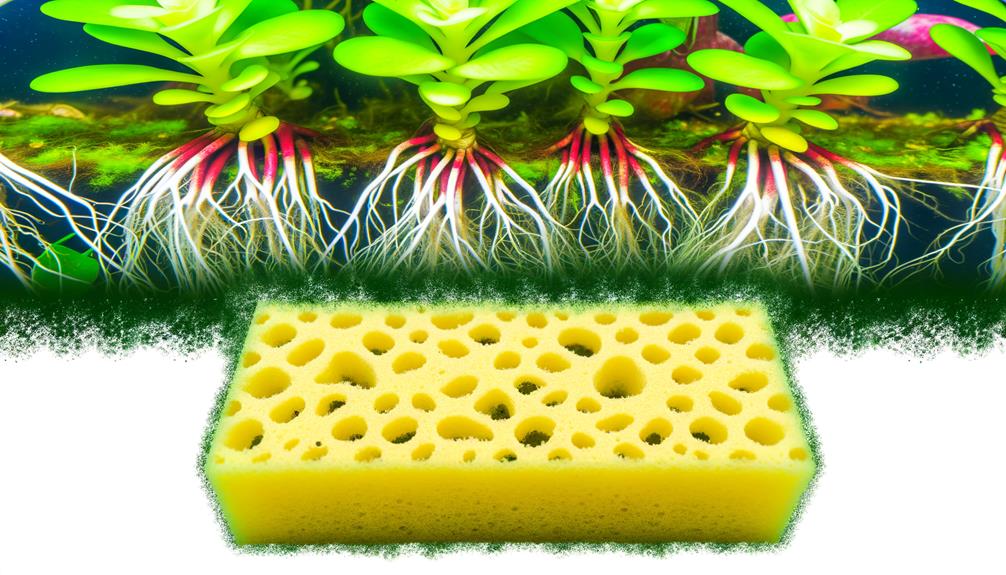 sponge use in hydroponics