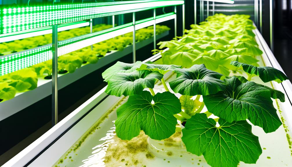 squash growth in hydroponics