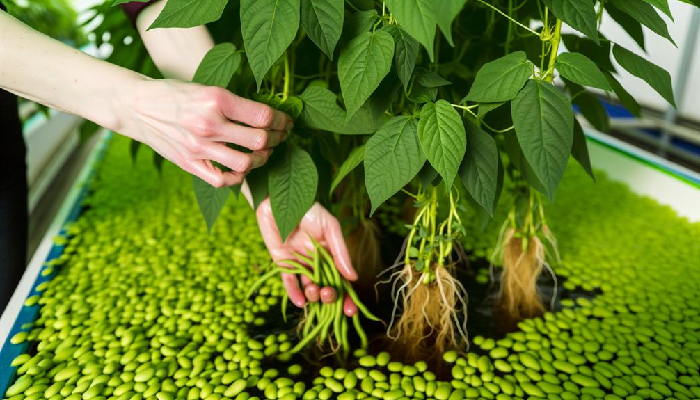 sustainable hydroponic bean cultivation