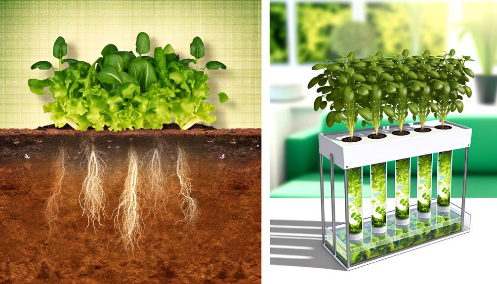 traditional vs hydroponic farming