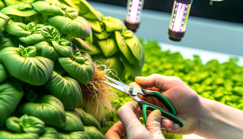 trim roots hydroponic systems