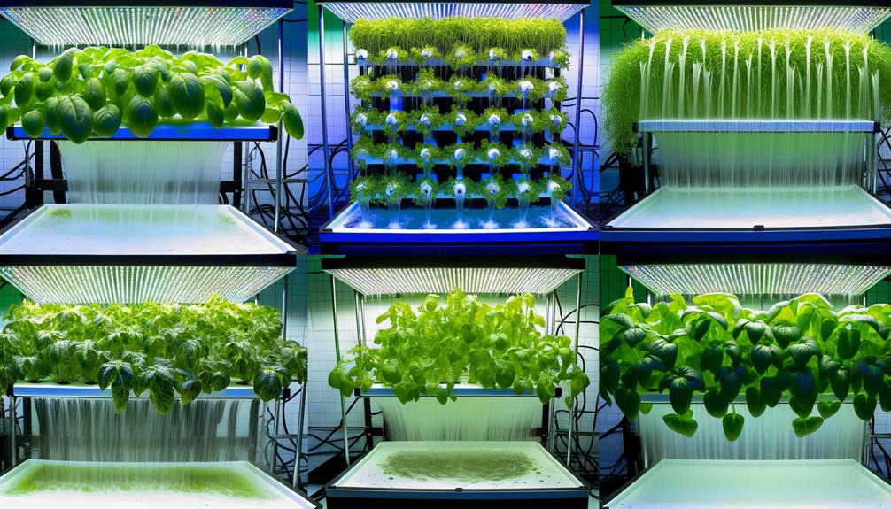 various hydroponic growing methods