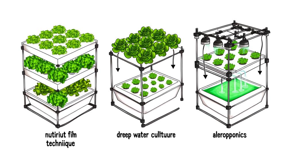 various hydroponic system types