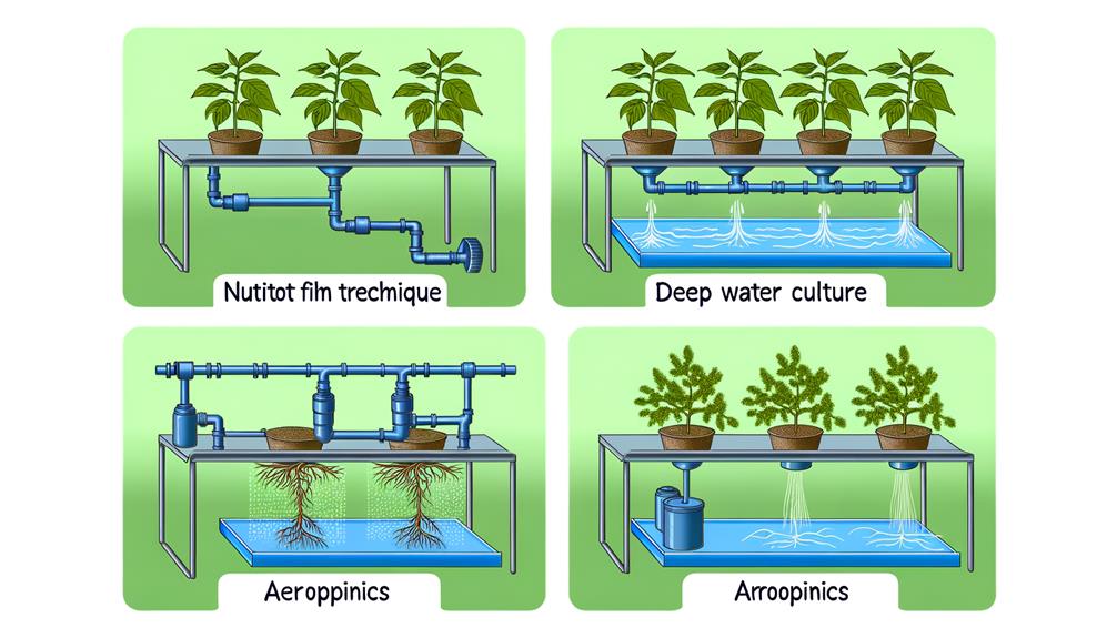 various hydroponic system types