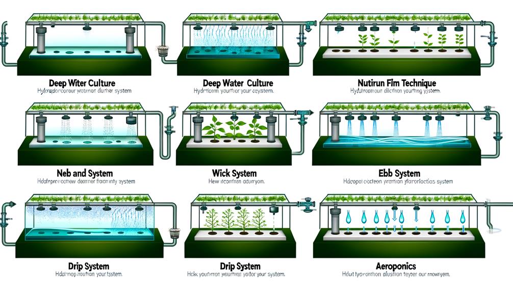 various hydroponic system types