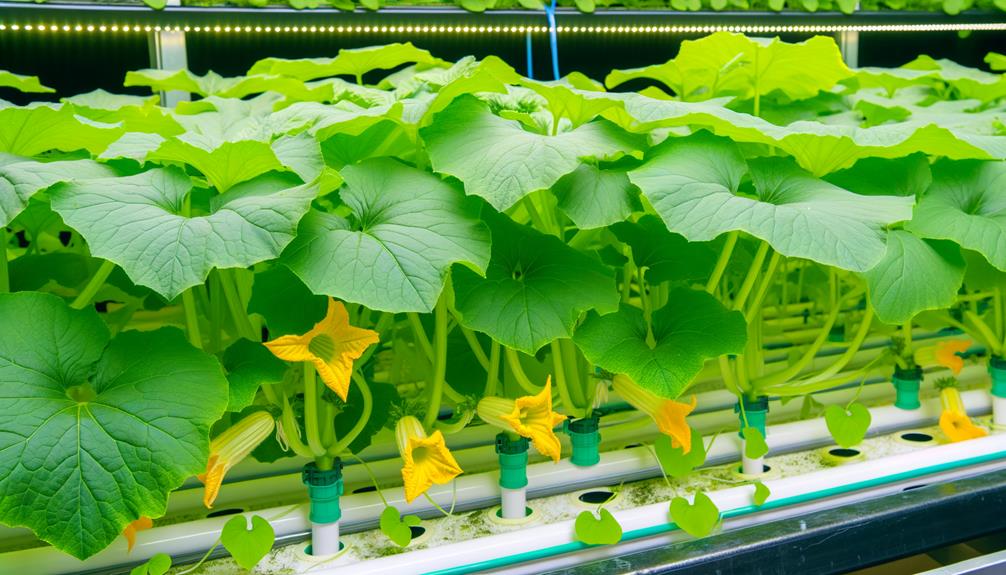 yes squash can thrive hydroponically